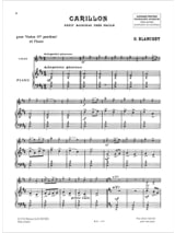 Carillon - Georges Blanchet - Partition - Violon